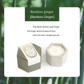 Cement Handmade Creative Aromatherapy Candle (Option: Bamboo Ginger)