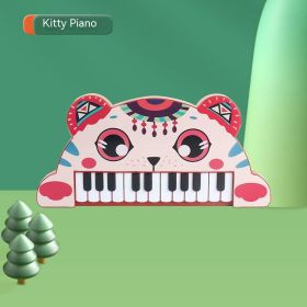 Cartoon Musical Instrument 0-3 Years Old Puzzle Multifunctional Animal Piano (Option: Cat Style)