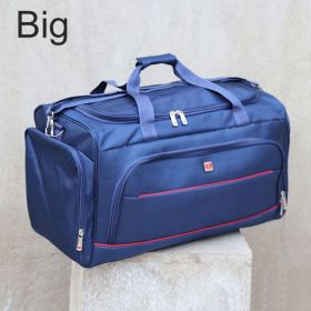 Short Distance To Oxford Large-capacity Handbag Travel Big Bag (Option: Dark Blue-Large)