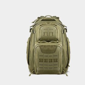 Outdoor Travel Mountain Climbing And Camping 45L Camouflage Tactical Backpack (Color: Green)