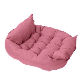 Pet Pad Multifunctional Folding Nest Sofa Bed (Option: S-Cherry Pink)