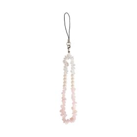 Crystal Gravel Beaded Mobile Phone Ornaments (Option: P68002 Light Pink)