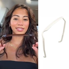 Square Glasses Headband For Women Hair-holding Hairpin (Color: White)