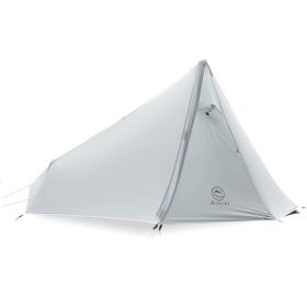 Single - Side Silicone - Coated Single - Person Rodless Tent Outdoors (Option: Grey without ground cloth)